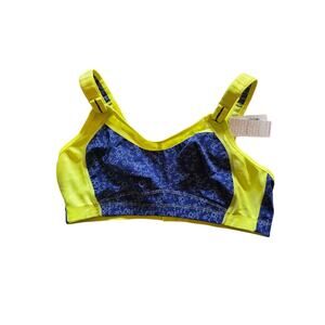 Whimsy By Lunaire‎ Wireless Bra 40d Womens Blue Green Full Coverage NWT